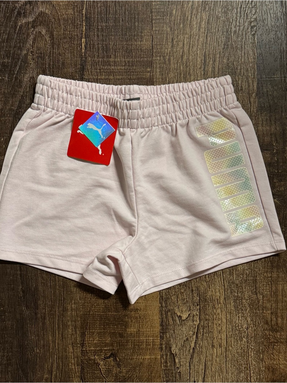 Girls Puma Pink Active Shorts